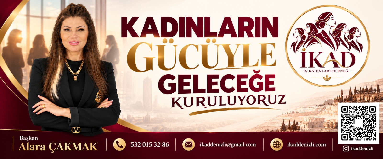 Kadınların gücüyle geleceğe kuruluyoruz. Başkan Alara Çakmak.